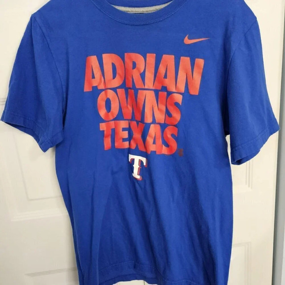 NIKE Adrian Owns Texas Crew Neck Blue T-shirt Men’s Small Entourage 100%‎ Cotton - Picture 2 of 6
